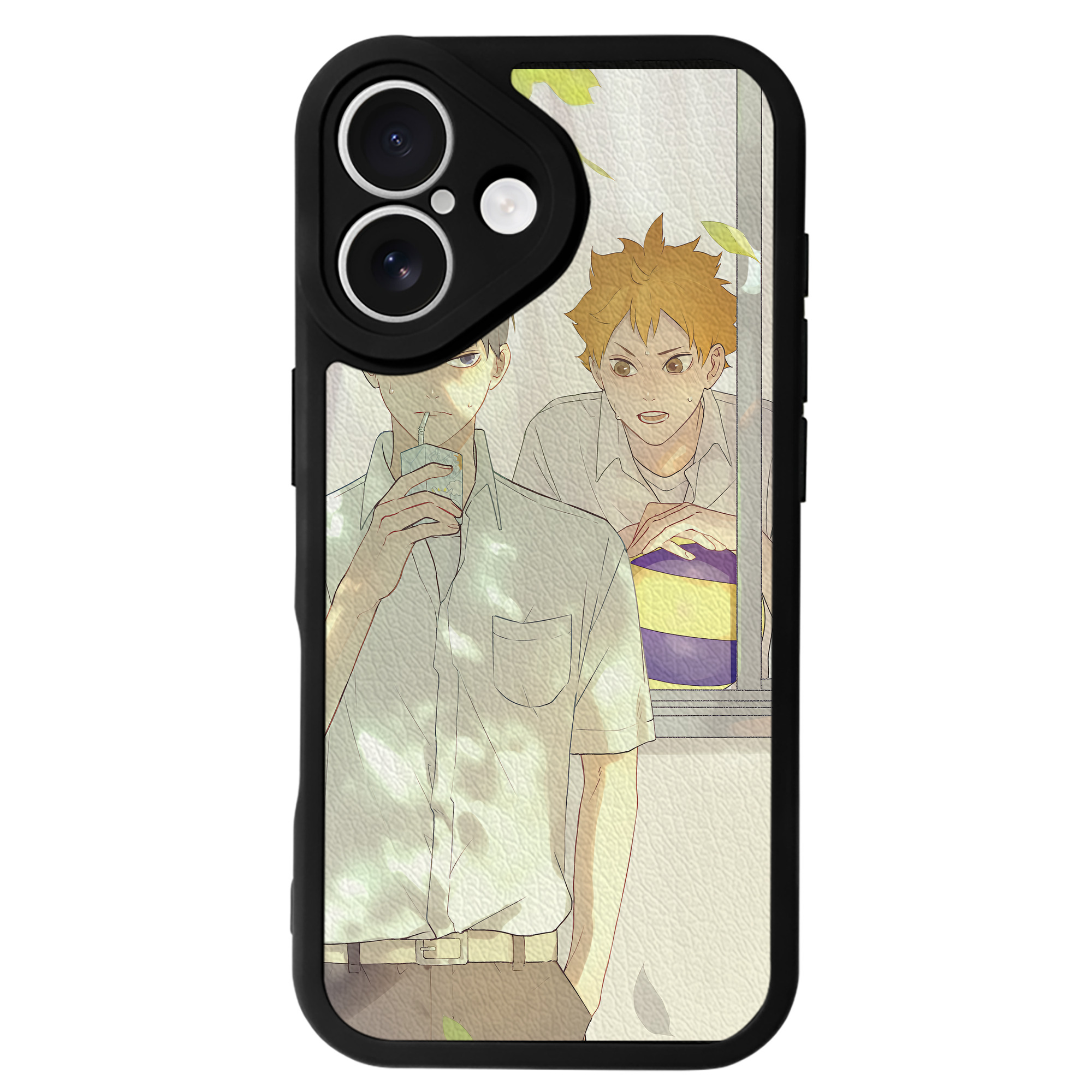 （画像用） ハイキュー!! Haikyu!! 【iPhone 16シリーズ対応】シリコンスマホケース（レザー調） 材質：シリコン